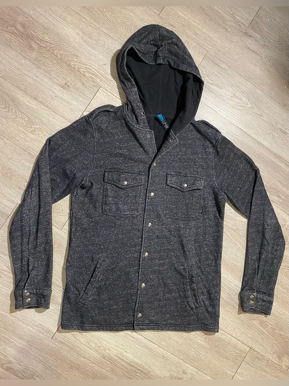 💜 Vans gray hooded jacket MEDIUM (mens)
